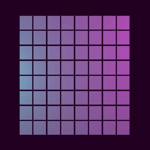 Image of an eight-by-eight grid of squares