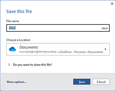 The 'Save this file' dialog